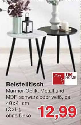 Beistelltisch Marmor-Optik von TIM HOME