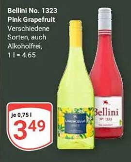 Bellini No. 1323 Pink Grapefruit - Verschiedene Sorten, auch Alkoholfrei