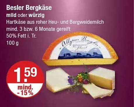 Besler Bergkäse mild oder würzig
