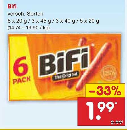 Bifi 6-Pack - verschiedene Sorten