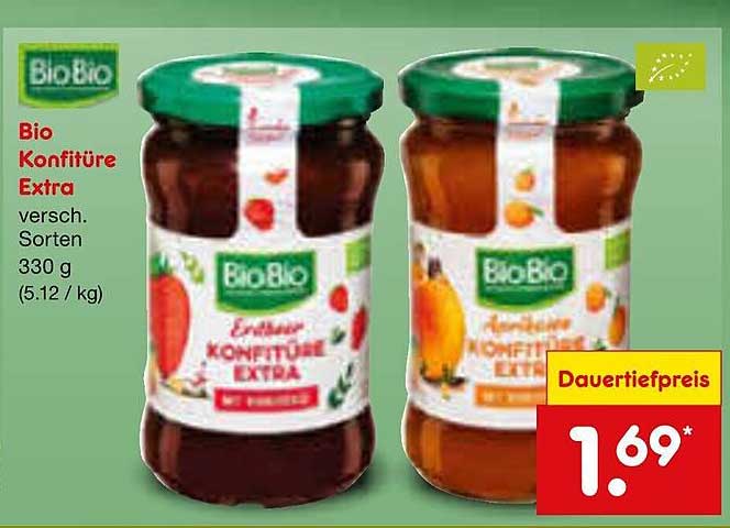 Bio Konfitüre Extra versch. Sorten 330 g