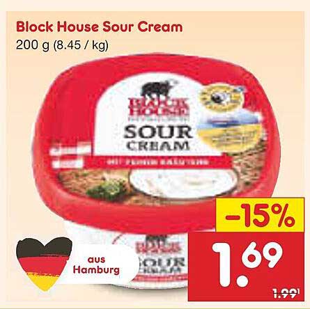 Block House Sour Cream 200 g
