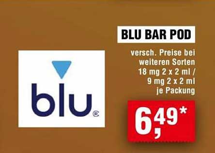 BLU BAR POD - Vielseitiger Genuss für jeden Geschmack