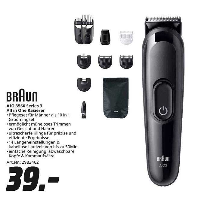 Braun AIO 3560 Series 3 All in One Rasierer