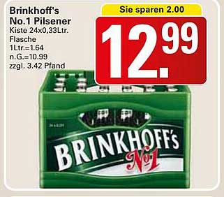 Brinkhoff's No.1 Pilsener Kiste 24x0,33L