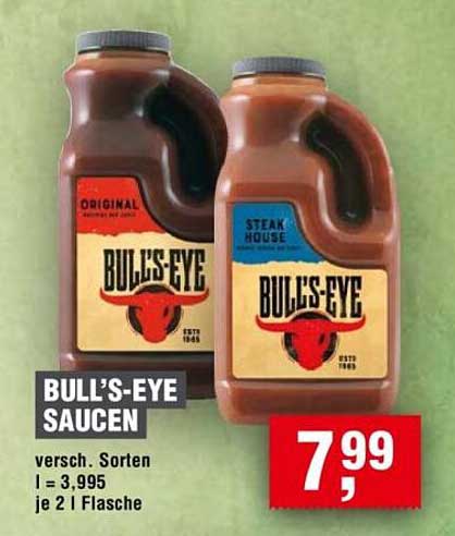 BULL'S-EYE SAUCEN - Verschiedene Sorten