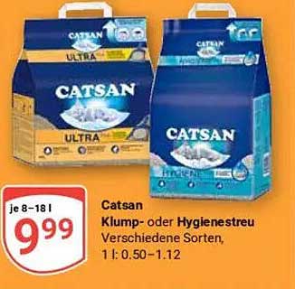 Catsan Klump- oder Hygienestreu verschiedene Sorten