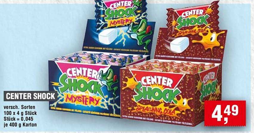 CENTER SHOCK - verschiedene Sorten