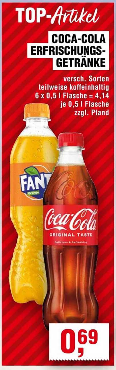 Coca-Cola Erfrischungsgetränke - Verschiedene Sorten