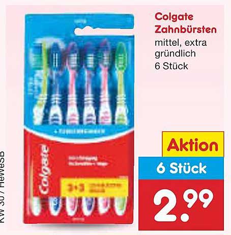 Colgate Zahnbürsten mittel, extra gründlich 6 Stück