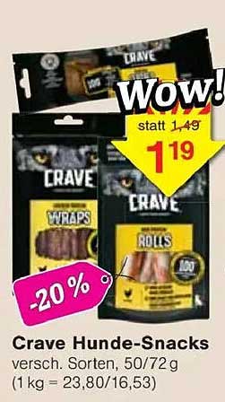 Crave Hunde-Snacks - verschiedene Sorten