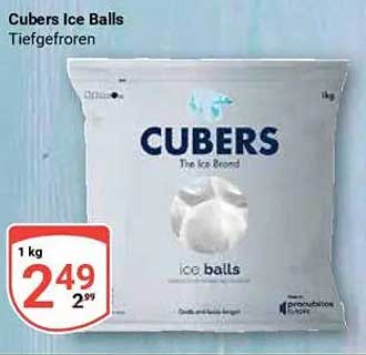 Cubers Ice Balls Tiefgefroren - 1 kg