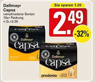Dallmayr Capsa – verschiedene Sorten, 10er Packung