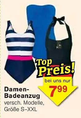 Damen-Badeanzug verschiedenste Modelle, Größe S-XXL