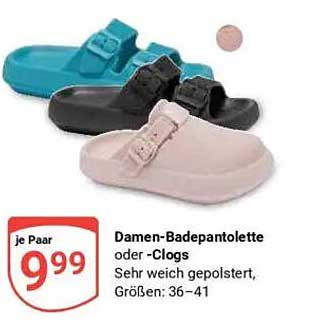 Damen-Badepantoletten oder -Clogs