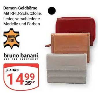 Damen-Geldbörse mit RFID-Schutzfolie von bruno banani