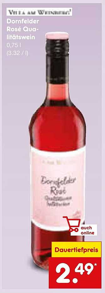 Dornfelder Rosé Qualitätswein 0,75 l