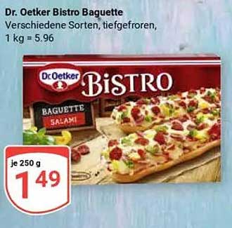 Dr. Oetker Bistro Baguette - Verschiedene Sorten, tiefgefroren