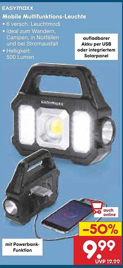 EASYmaxx Mobile Multifunktions-Leuchte