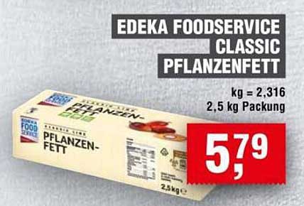 EDEKA Foodservice Classic Pflanzenfett 2,5 kg