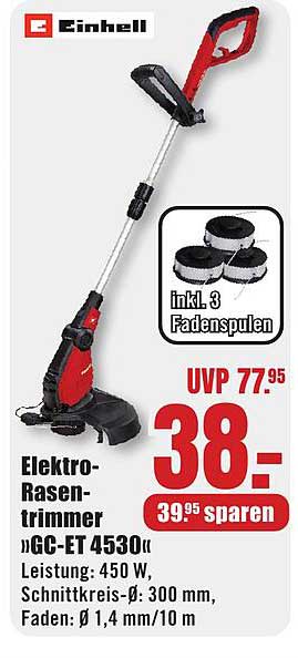 Elektro-Rasentrimmer »GC-ET 4530«