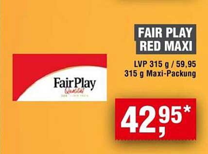 FAIR PLAY RED MAXI 315 g Maxi-Packung