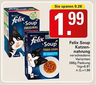 Felix Soup Katzennahrung - verschiedene Varianten