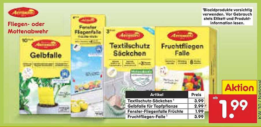 Fliegen- oder Mottenabwehr – Ab 1,99 € im Netto Marken-Discount!