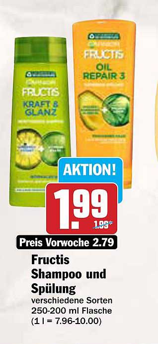 Fructis Shampoo und Spülung - verschiedene Sorten
