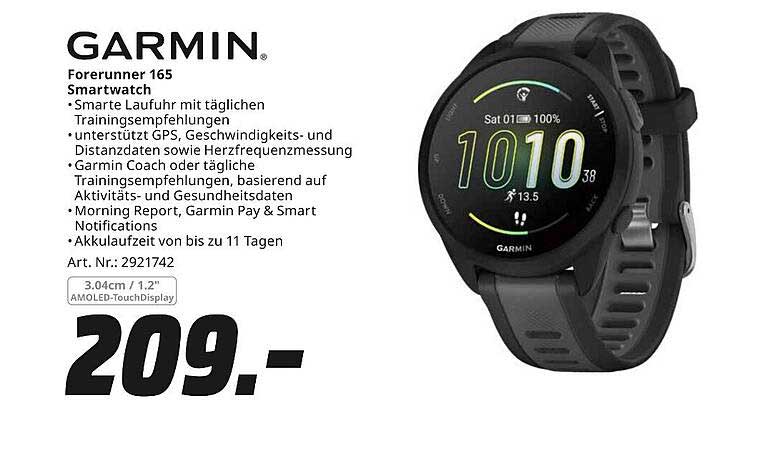 GARMIN Forerunner 165 Smartwatch