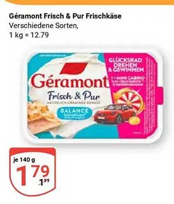 Géramont Frisch & Pur Frischkäse 140 g