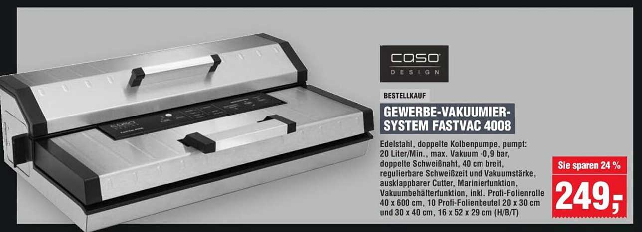 GEWERBE-VAKUUMIER-SYSTEM FASTVAC 4008