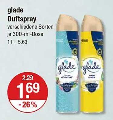 glade Duftspray verschiedene Sorten je 300-ml-Dose