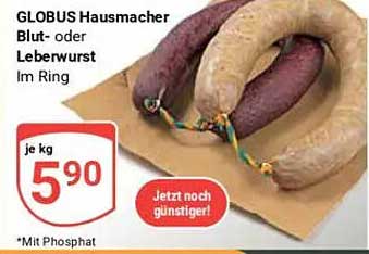 GLOBUS Hausmacher Blut- oder Leberwurst im Ring