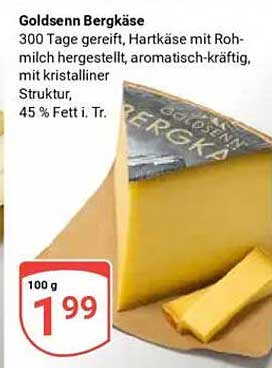 Goldsenn Bergkäse - 300 Tage gereift