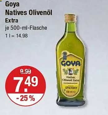 Goya Natives Olivenöl Extra 500 ml Flasche