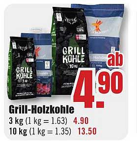 Grill-Holzkohle ab 4,90 €