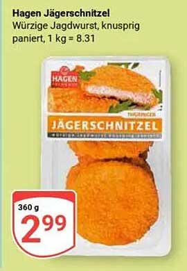 Hagen Jägerschnitzel - Würzige Jagdwurst, knusprig paniert