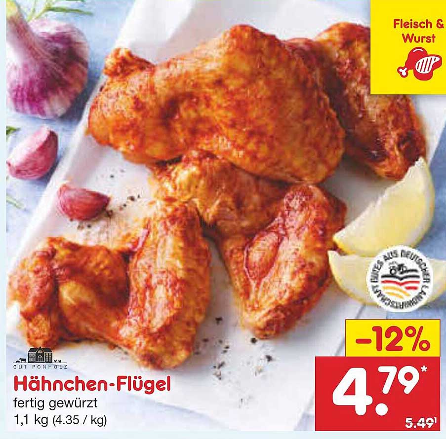 Hähnchen-Flügel - Fertig Gewürzt