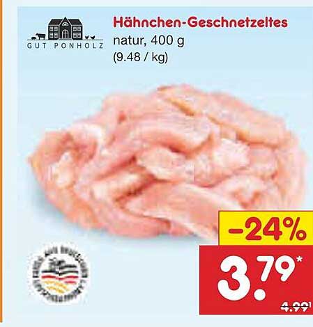 Hähnchen-Geschnetzeltes natur, 400 g