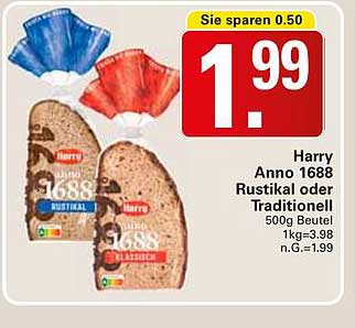 Harry Anno 1688 Rustikal oder Traditionell 500g Beutel