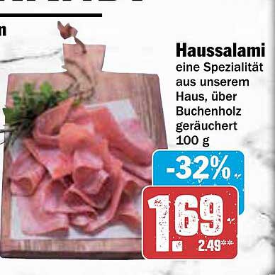 Haussalami - eine Spezialität aus unserem Haus