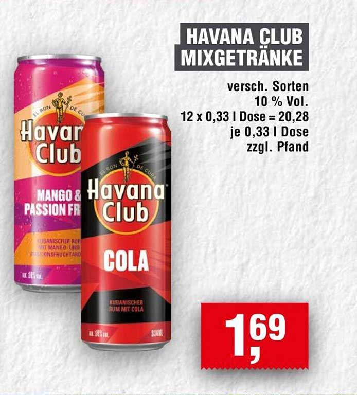 HAVANA CLUB MIXGETRÄNKE - Verschiedene Sorten