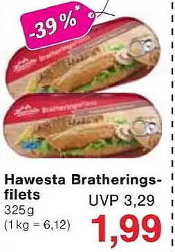 Hawesta Bratheringsfilets 325g - Jetzt zugreifen!