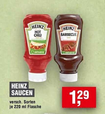 HEINZ SAUCEN - Verschiedene Sorten je 220 ml Flasche