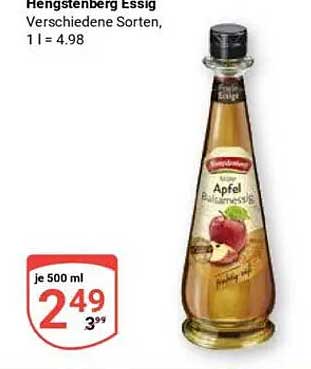 Hengstenberg Essig - Apfel Balsamessig 500 ml