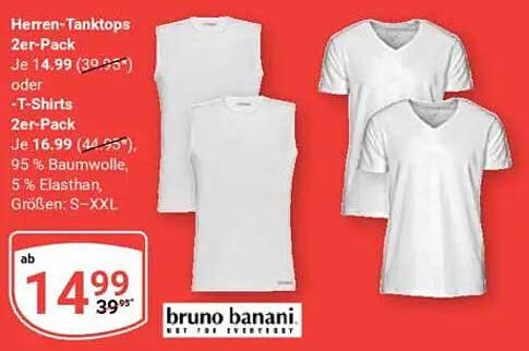Herren-Tanktops 2er-Pack von bruno banani