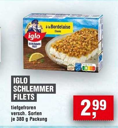 IGLO Schlemmer Filets à La Bordelaise 380 g
