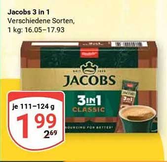 Jacobs 3 in 1 - Verschiedene Sorten