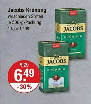 Jacobs Krönung - verschiedene Sorten je 500-g-Packung